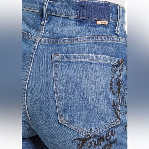 Mother smokin  high waist frayed hem shorts size 28 and size 29, NWT - Picture 7 of 15